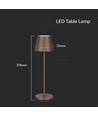 1,5W LED - Bordlampe, Touch, Dæmpbar, 3000K, IP54, Sand Cortenfarvet Hus