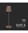 1,5W LED - Bordlampe, Touch, Dæmpbar, 3000K, IP54, Sand Cortenfarvet Hus