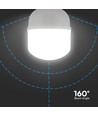 T100 LED Pære 30W E27 - Plastik, 6500K