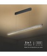 36W LED lineær pendel med Samsung LED - Matt grå, 120cm, CCT, 3-i-1 farve, IP20
