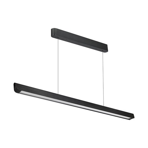 36W LED Lineært Hængende Suspensionslys - Samsung, Diff. Pladetype 3i1, Sort
