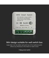Wi-Fi Smart Switch, 10A - Mini on-line switch, 1 Gang, IP20, Smart Home styring
