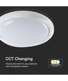 60W LED loftslampe med fjernbetjening - Ø49,2cm, dæmpbar, 3-i-1 CCT, 100lm/W, natlys funktion