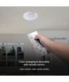 60W LED loftslampe med fjernbetjening - Ø49,2cm, dæmpbar, 3-i-1 CCT, 100lm/W, natlys funktion