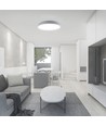V-Tac Rund 40W LED loftslampe, CCT - 3 lyskulører og dæmpning via fjernbetjening, Ø40cm