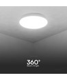 60W LED designer loftslampe med fjernbetjening - 6000lm, dæmpbar, 3-i-1 CCT, hvid cover