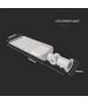 150W LED gadelampe med Samsung chip og sensor - 135lm/W, 4000K, IP65, grå, inkl. adapter