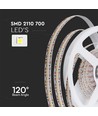 5m 21W/m LED strip, RA90 - 24V, 700 LED pr. meter, 3000K, IP20, SMD 2110
