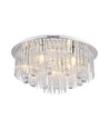 Ø60cm LED Designer krystal loftslampe - E14 fatning, klart glas, IP20 indendørs