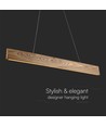 24W LED designer pendel - Træ, 3000K, 1250lm, varm hvid