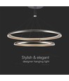 LED Designer Hængende Lampe - 3000K, Champagne Grå, Hus
