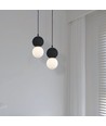 LED Designer Pendel Lampe G9 - Sort + Hvid Hus
