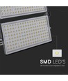 500W LED projektør - 1m kabel, Samsung chip, 6500K, sort hus, IP65, 135lm/W