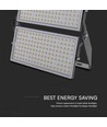 500W LED projektør - 1m kabel, Samsung chip, 6500K, sort hus, IP65, 135lm/W