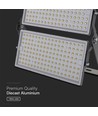 500W LED projektør med Samsung chip - 135lm/W, IP65, sort, udendørs, 67500lm