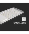 100W LED Gadelampe - Samsung Chip, Adaptor, 6500K