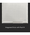 LED bagbelyst panel 36W - 595x595mm, IP65, flimmerfri, 6500K, 120lm/w