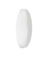 18W LED KUPPEL LYS - Samsung CHIP, 4000K, rund, hvid ramme, IP44