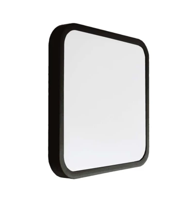 24W LED loftslampe med Samsung chip, kvadratisk - 2500lm, IP44, sort kant, 6500K