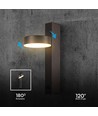 8W Væglampe - LED, USB-funktion, 3000K, akryl, sort