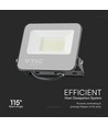 V-Tac 30W RGB+kold hvid projektør - Sort hus, fjernbetjening, IP65