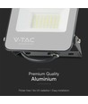 V-Tac 30W RGB+kold hvid projektør - Sort hus, fjernbetjening, IP65