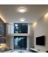 V-Tac 18W LED loftslampe - Samsung Chip, Ø25cm, IP44, sort kant, inkl. lyskilde