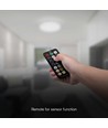 18W LED sensorlampe med Samsung chip - Ø29,5cm, IP44, hvid kant, indbygget mikrobølge sensor
