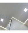 3W 9x9cm kvadratisk LED indbygningspanel - 110lm/W, 3000K, Hul: Ø7,5-8 cm, Mål: 9x9 cm, Samsung LED chip