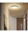 36W LED loftslampe - IP44, Ø35cm, sort kant, Samsung LED chip