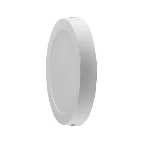 12W LED loftslampe - Ø16,7cm, IP20, hvid kant, rund, 5 års garanti