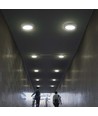 12W LED loftslampe - Ø16,7cm, 6500K - kold hvid, IP20, hvid kant, rund, 5 års garanti