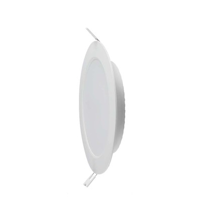 18W Ø22cm LED indbygningspanel - 110lm/W, Samsung LED chip, 6500K, hvid kant, 5 års garanti