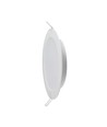 18W Ø22cm LED indbygningspanel - 110lm/W, Samsung LED chip, 6500K, hvid kant, 5 års garanti