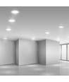 18W Ø22cm LED indbygningspanel - 110lm/W, Samsung LED chip, 6500K, hvid kant, 5 års garanti
