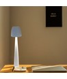 2W-3W genopladelig LED bordlampe - Ø8cm, 3-trin dæmpbar, hvid, inkl. USB-kabel