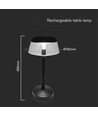 3W LED genopladelig bordlampe, sort - Ø13cm, 3-trin dæmpbar, 3-i-1 CCT, inkl. USB-C kabel