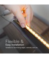 5m. 421 LED COB Stribelys 10W/M - 4000K, IP20, 24V