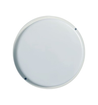 V-Tac Udendørs 24W væg/loftlampe - Bulkhead, IP54, Ø24cm, højde 3,8cm
