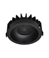 24W Blændfri RA90 CCT Downlight Ø135mm - 3 lyskulører, sort front, Hul: Ø115mm, Honeycomb