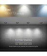 24W Blændfri RA90 CCT Downlight Ø135mm - 3 lyskulører, sort front, Hul: Ø115mm, Honeycomb