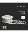 50m 10,5W/m rød LED strip - IP65, 120 LED pr. meter, 2835 SMD chips, 50 meter rulle