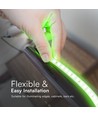 50m 10,5W/m Grøn LED strip - IP65, 121 LED pr. meter, 1000 lm/m, 50 meter rulle