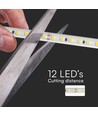 50m 10,5W/m Grøn LED strip - IP65, 121 LED pr. meter, 1000 lm/m, 50 meter rulle