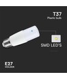 E27 7,5W LED pære - T37, Samsung LED chip, 4000K, 660lm, Erstat 50W