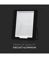 1000W LED projektør - 6500K, 1m ledning, sort hus, sort glas, 160lm/W