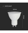 6W GU10 - Plast Spotlys, 6500K, 38D
