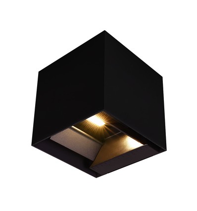 9W Solara sort LED væglampe med sensor - Solcelle, IP65, 3-i-1 CCT, 800lm, PIR sensor