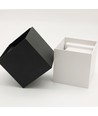 6W CUBIC væglampe - IP65, Hvid, firkantet, op/ned, justerbar, inde / ude, inkl. lyskilde