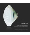 V-Tac 35W LED pool pære - Glas, IP68, 12V, PAR56, 6500K